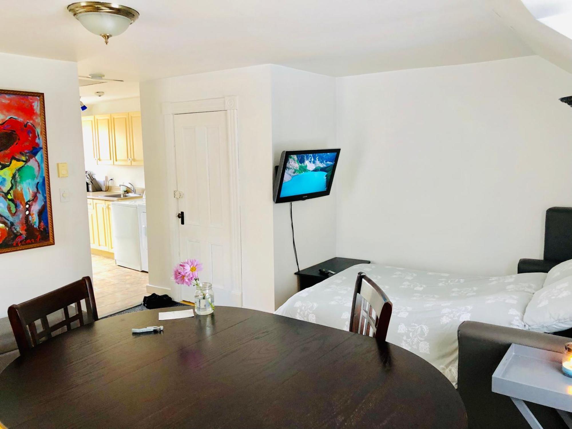 L'Appartement De La Suite North Hatley Bagian luar foto